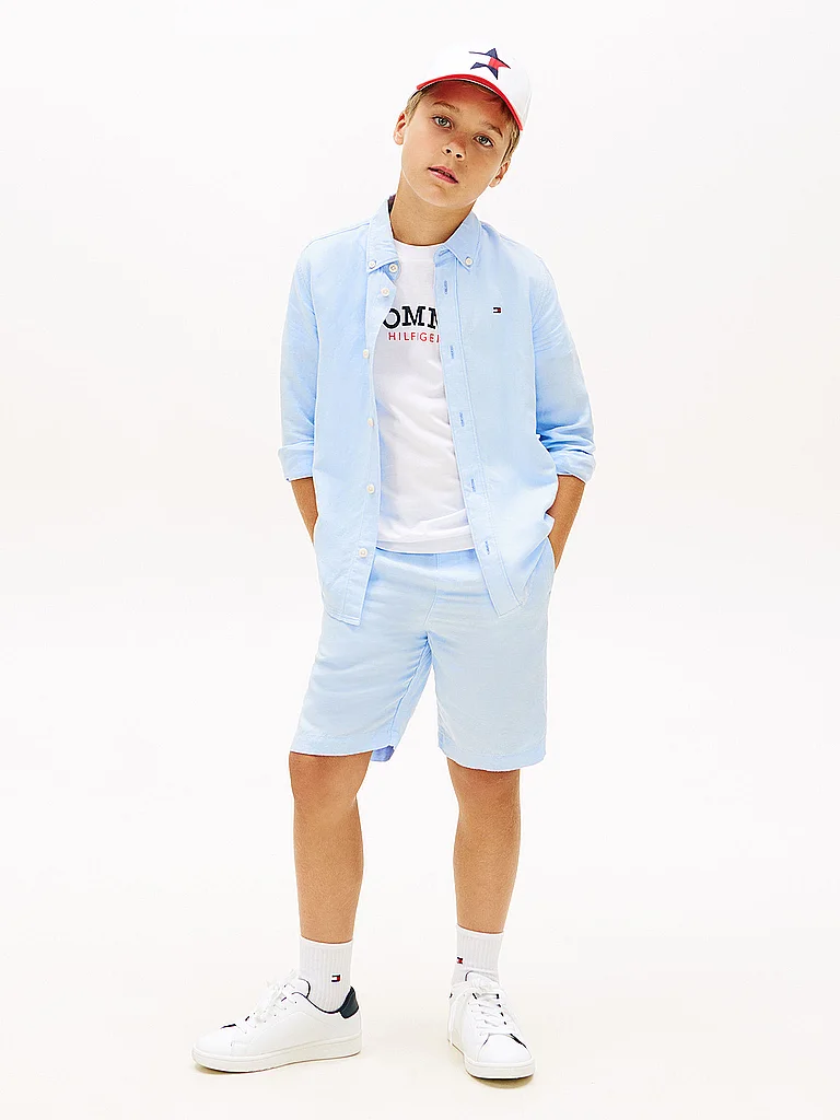 Tommy Hilfiger Jungen Hemd hellblau   152 baby 4